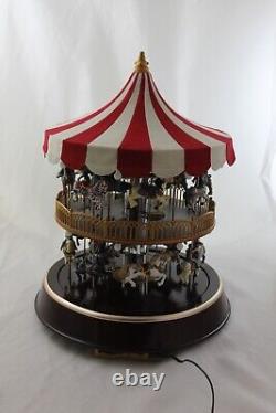 Mr. Christmas Double Decker Carousel Lighted Animated & Musical Merry Go Round