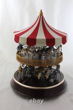 Mr. Christmas Double Decker Carousel Lighted Animated & Musical Merry Go Round