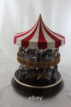 Mr. Christmas Double Decker Carousel Lighted Animated & Musical Merry Go Round