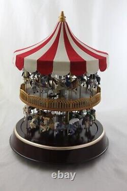 Mr. Christmas Double Decker Carousel Lighted Animated & Musical Merry Go Round