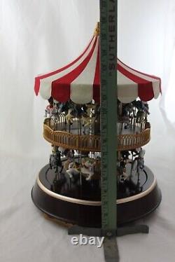 Mr. Christmas Double Decker Carousel Lighted Animated & Musical Merry Go Round