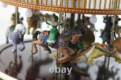 Mr. Christmas Double Decker Carousel Lighted Animated & Musical Merry Go Round