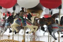 Mr. Christmas Double Decker Carousel Lighted Animated & Musical Merry Go Round