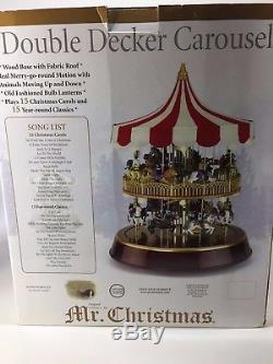 Mr. Christmas Double Decker Musical Lighted Carousel Gold Label 2006 Holiday