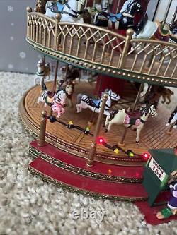 Mr. Christmas Double Decker Spinning Carousel Musical Lights 2005 with Box