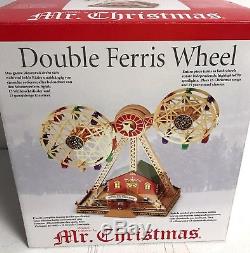 Mr Christmas Double Ferris Wheel Lights, Motion, 30 Holiday & Classic Songs