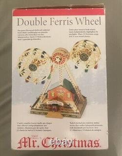 Mr. Christmas Double Ferris Wheel Lights Year-Round & Christmas Songs With Box