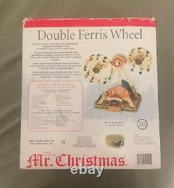 Mr. Christmas Double Ferris Wheel Lights Year-Round & Christmas Songs With Box