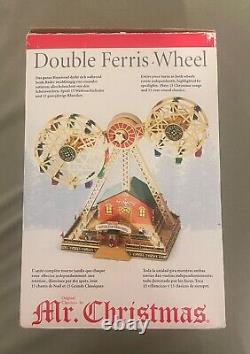 Mr. Christmas Double Ferris Wheel Lights Year-Round & Christmas Songs With Box