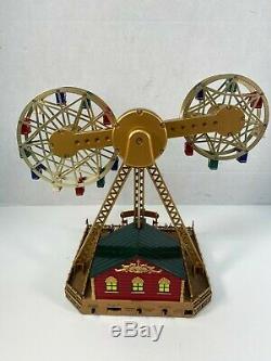 Mr Christmas Double Ferris Wheel with Adapter 2004 Works