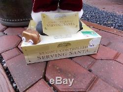 Mr. Christmas Gold Label Collection Remote Controlled Serving Santa NEW RARE