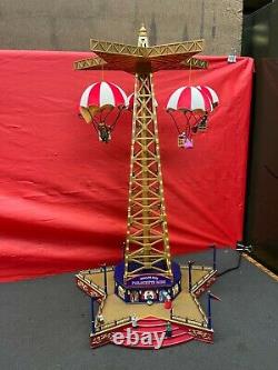 Mr. Christmas Gold Label Collection World's Fair Parachute Ride with Adapter WORKS