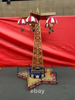 Mr. Christmas Gold Label Collection World's Fair Parachute Ride with Adapter WORKS