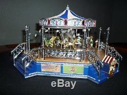 Mr. Christmas Gold Label Collection World's Fair Platinum Boardwalk Carousel