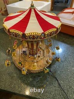 Mr. Christmas Gold Label Collection World's Fair Swing Carousel READ