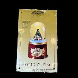 Mr. Christmas Gold Label Holiday Time Musical Snow Globe Plays 15 Songs Open Box