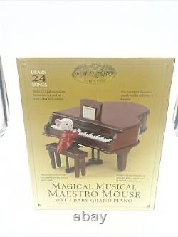 Mr Christmas Gold Label Magical Musical Maestro Mouse W Piano With Box/Manual