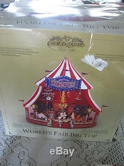 Mr Christmas Gold Label WORLDS FAIR BIG TOP CIRCUS Animated Plays Music