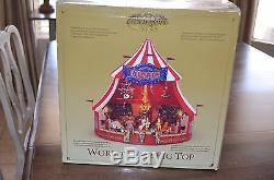 Mr. Christmas Gold Label World's Fair Big Top Circus Tent Worlds Animated Music