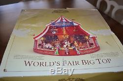 Mr. Christmas Gold Label World's Fair Big Top Circus Tent Worlds Animated Music