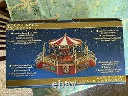 Mr Christmas Gold Label World's Fair Boardwalk Carousel 2012