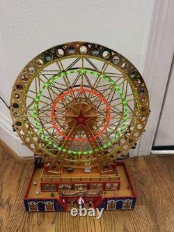 Mr Christmas Gold Label World's Fair Grand Ferris Wheel Lights Music WORKS