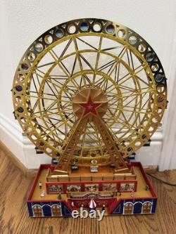 Mr Christmas Gold Label World's Fair Grand Ferris Wheel Lights Music WORKS