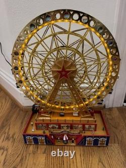 Mr Christmas Gold Label World's Fair Grand Ferris Wheel Lights Music WORKS
