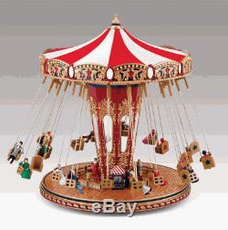 Mr Christmas Gold Label World's Fair Swings Carousel Plays 30 Songs Moving Swing