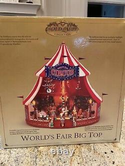 Mr Christmas Gold Label Worlds Fair Big Top Circus Animated Music Box VIDEO