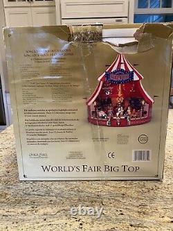 Mr Christmas Gold Label Worlds Fair Big Top Circus Animated Music Box VIDEO