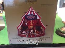 Mr Christmas Gold Label Worlds Fair Big Top Circus Tent Worlds Animated Music