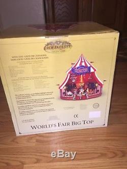 Mr Christmas Gold Label Worlds Fair Big Top Circus Tent Worlds Animated Music