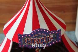 Mr Christmas Gold Label Worlds Fair Big Top Circus tent Lights Animated Musical