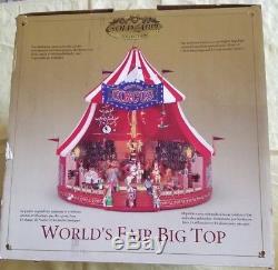 Mr Christmas Gold Label Worlds Fair Big Top Lights Music Animated Box Works