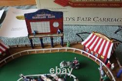 Mr Christmas Gold Label Worlds Fair Carriage Race Animated Track Plays 30 songs