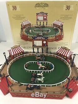 Mr Christmas Gold Label Worlds Fair Carriage Race Plays 30 Songs Animated VGC