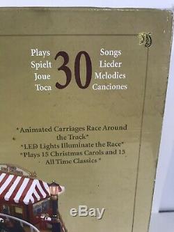 Mr Christmas Gold Label Worlds Fair Carriage Race Plays 30 Songs Animated VGC