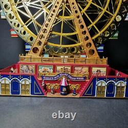 Mr Christmas Gold Label Worlds Fair Musical Light Up Animated Ferris Wheel