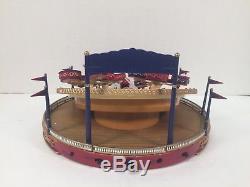 Mr Christmas Gold Label Worlds Fair Roundabout Lights Music Animated Box