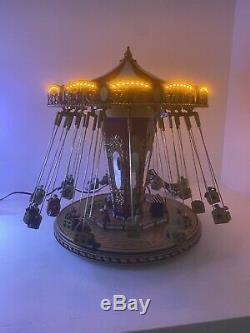 Mr. Christmas Gold Label Worlds Fair Swing Carousel Lights Music Working In Box