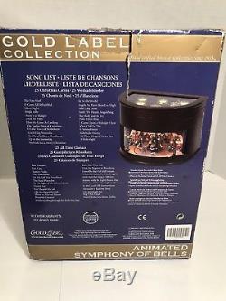 Mr Christmas Gold Label animated Symphony of bells Ice skaters and 9 bras Bells
