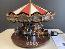 Mr. Christmas Grand Jubilee Carousel 16 Animated 40 Songs Lights Motion withBox