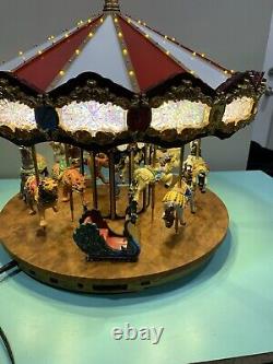 Mr. Christmas Grand Jubilee Carousel Plays 40 Songs With Animated Horses