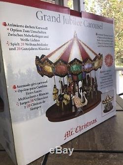 Mr. Christmas Grand Jubilee Holiday Carousel Music Box With 40 Songs