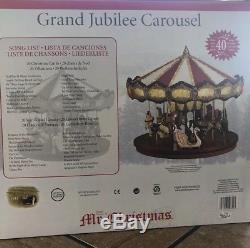 Mr. Christmas Grand Jubilee Holiday Carousel Music Box With 40 Songs