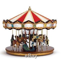 Mr. Christmas Grand Jubilee Holiday Carousel Music Box with 40 Songs & Lights