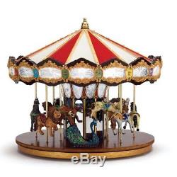 Mr. Christmas Grand Jubilee Holiday Carousel Music Box with 40 Songs/Lights