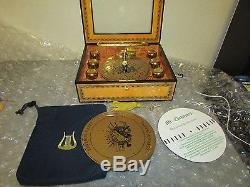 Mr Christmas Grand Musical Bell Symphonium Music Box With 16 Discs with KEY