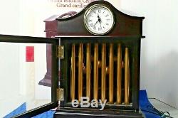 Mr. Christmas Grand Musical Chimes Mantle Clock 30 songs Tubular Bells Wood Case